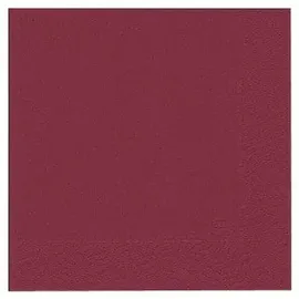 DUNI GMBH Zellt Servietten 33x33 cm, 3-lagig, bordeaux | Packung (50 Stück)