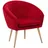 Cocktailsessel Polyester 73 x 73 x 66 cm Rot gepolstert