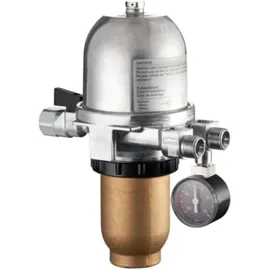 OVENTROP TOC-Duo-3 Entlüfter G 3/8 IG x G 3/8 AG mit Manometer 5-20 my