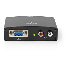 Nedis HDMI T Converter VGA Buchse/2x Cinch 0,07 m Grau
