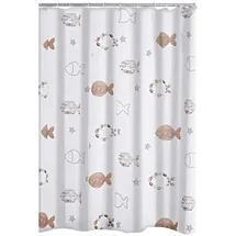 RIDDER Duschvorhang Fishes 180 x 200 cm beige
