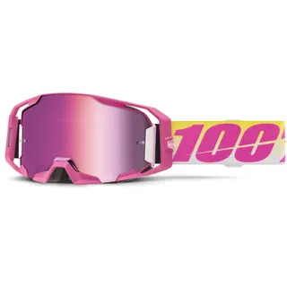 100% Armatic Sellars Offroad brille White / Pink Mirror Pink