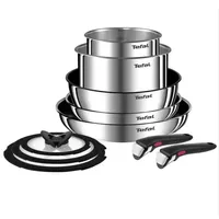 Tefal Ingenio Emotion Topf-Set 10-tlg. Töpfe + Pfannen + Glasdeckeln + Griffe