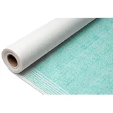 Luftgelegte Tischdeckenrolle 1,20 x 25 m. Nairobi-Grün dekoriert