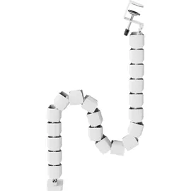InLine Kabelkanal flexibel höhenverstellbare Tische mit Tischklemme, weiß