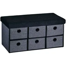 KESPER Sitzbank mit Aufbewahrungsboxen grau 76 x 38 x 38 cm