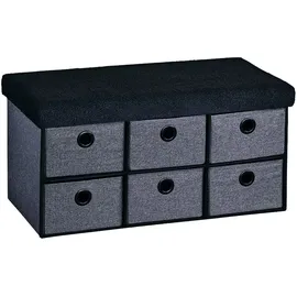 KESPER Sitzbank mit Aufbewahrungsboxen grau 76 x 38 x 38 cm