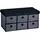 KESPER Sitzbank mit Aufbewahrungsboxen grau 76 x 38 x 38 cm
