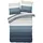 Traumschlaf Girona Gestreift Blau 200 x 220 cm + 2 x 80 x 80 cm