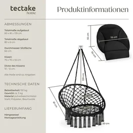Tectake tectake® Hängesessel, Samira