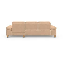 sit&more Ecksofa SIT & MORE "Westham L-Form", braun (macciato), B:275cm H:88cm T:172cm, 100% Polyester, Sofas, Ecksofa, mit Recamiere, mit oder ohne Bettfunktion, Bettkasten, Füße Eiche