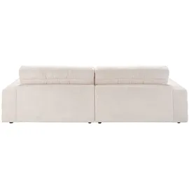 KAWOLA Big Sofa LANA Stoff weiß