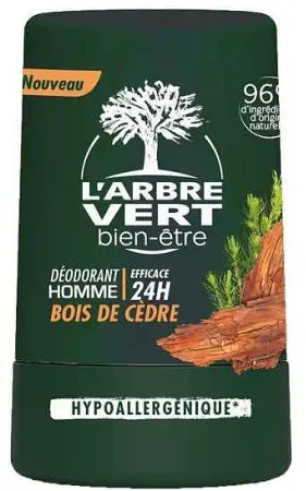 Arbre Vert Deodorant-Kugel Mann Zedernholz Roll-On 50ml