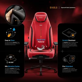 Diablo Chairs X.Eye Prime Gaming-Stuhl Rot PC