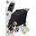 wonderfold PFM Pet Medium Premium Hundebuggy Schwarz