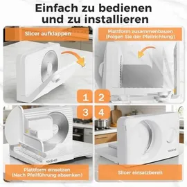 yashe Faltbarer Allesschneider 180W Weiß
