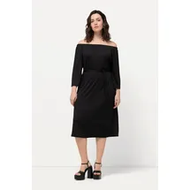 Ulla Popken Kleid Midikleid Schwarz 50/52