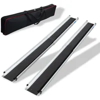 Baumarktplus TRUTZHOLM 2 x Teleskoprampe 120 cm Traglast 272 Alu grau schwarz beschichtet inkl. Tasche