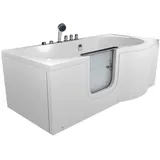 AcquaVapore AquaVapore Seniorenwanne mit Tür Whirlpool S12-TH-AIR-L Badewanne 170x85cm