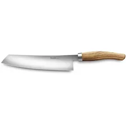 SOUL Kochmesser 240 Niobstahl 60 HRC einseitiger Hohlschliff verschiedene Griffe