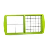 Genius Nicer Dicer Smart Gemüseschneider Messereinsatz, Salat Obst Schneider Zubehör, Würfelschneider für 10x10 & 30x30 mm, Kiwigrün