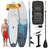 CAPITAL SPORTS Aufblasbares SUP Board Set, All-Rounder SUP Board mit Aluminium Paddel, Stand Up Paddling Board für Kinder & Erwachsene, Paddle Board Aufblasbar mit Tasche & Pumpe, 305cm/10ft