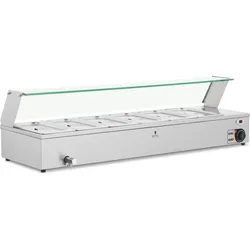 Royal Catering Bain Marie - 6 GN 1/3 Behälter -