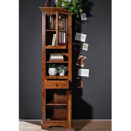 MASSIVMOEBEL24.DE Hochschrank 52 x 36 x 187 cm Braun