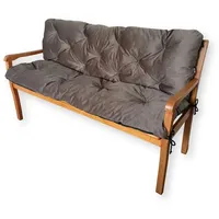 4L Textil Gartenbankauflage Sitzkissen und Rückenkissen Hollywoodschaukel Auflage (120x60x50