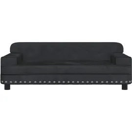 vidaXL Kindersofa vidaXL 90 x 53 x 30 cm Kiefer schwarz