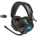 JBL Quantum 610 Over-Ear Gaming-Kopfhörer - kabellos 2,4 GHz und 3,5 mm Klinke - mit hochklappbarem Boom-Mikrofon und QuantumSurround Sound - Schwarz