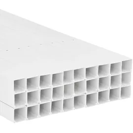 vidaXL Installationsrohre 60x40 mm 30 m PVC