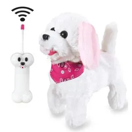 Jamara Trixi RC Plüschhund 22 cm Weiß/Rosa