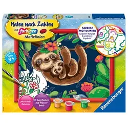 Ravensburger Malen-nach-Zahlen Niedliche Faultiere mehrfarbig