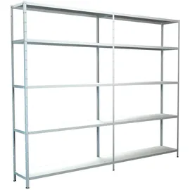 SCHULTE Regalwelt Anbauregal Metall 200 cm x 240 cm x 50 cm Weiß