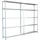 SCHULTE Regalwelt Anbauregal Metall 200 cm x 240 cm x 50 cm Weiß