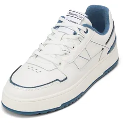Sneaker MARC O'POLO "mit robuster Gummisohle", Herren, Gr. 42, weiß, storm, Obermaterial: 100% Leder, unifarben, casual, Schuhe