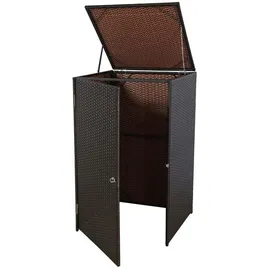 MCW Mülltonnenverkleidung E25 110 x 65 x 66 cm braun