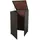 MCW Mülltonnenverkleidung E25 110 x 65 x 66 cm braun