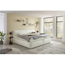 Stella Trading Boxspringbett Sandon 180 x 200 cm H3/H4 Ivory