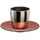 Eisch Cosmo COLLECT Platin-Kupfer Espressoglas mit Untertasse