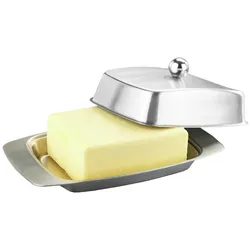 Maximex Edelstahl Butterdose