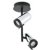 FARO Orleans 2-Licht 12 cm zylinderförmig Chrom