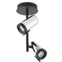 FARO Orleans 2-Licht 12 cm zylinderförmig Chrom