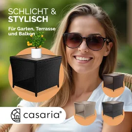 CASARIA Beistelltisch 45 x 45 x 40 cm Schwarz