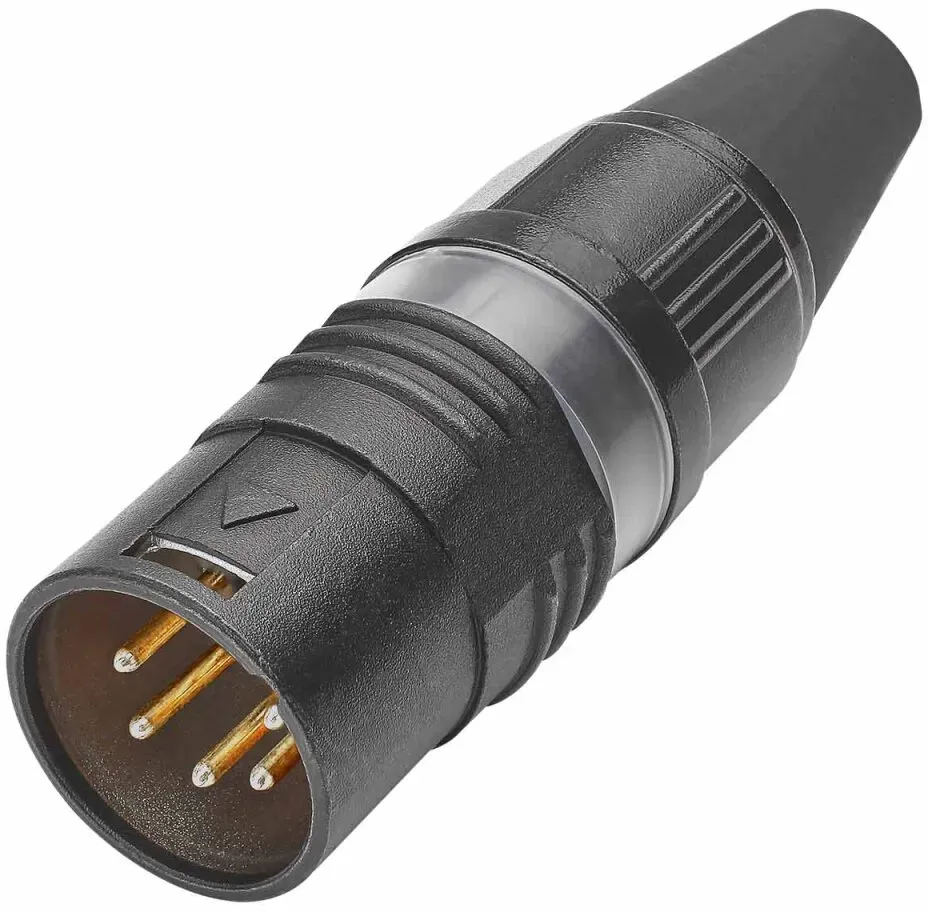 HICON XLR Stecker 5pol HI-X5CM-G