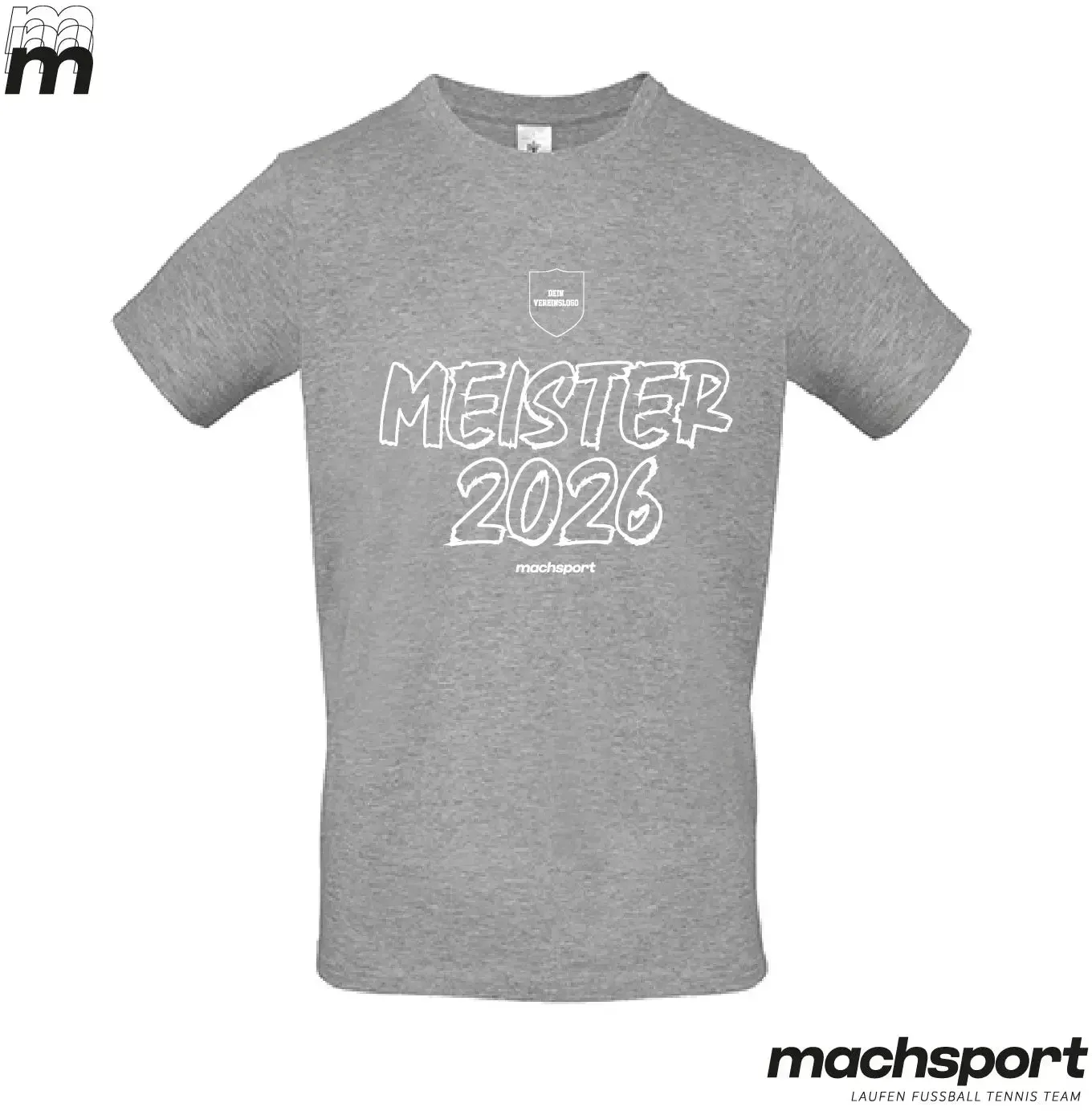 Meistershirt Dynamic grau - S