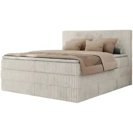 MKS Meble Boxspringbett mit Bettkasten - beige ¦ Maße (cm): B: 166 H: 119