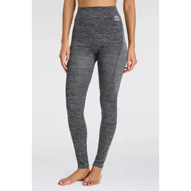 heatkeeper Thermounterhose HEATKEEPER, Damen, Gr. XL, schwarz (schwarz melange), Obermaterial: 60% Polyester, 35% Polyamid, 5% Elasthan, meliert, körpernah, Unterhosen Thermounterhose, aus weichem Material, perfekt für Wintersportaktivitäten