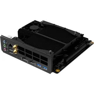 MINISFORUM BD790i ITX-Motherboard, integrierter AMD Ryzen 9 7945HX, 16 C/32, bis zu 5,4 GHz, PCIe 5.0 x16-Steckplatz, Dual PCIe 5.0 M.2-Steckplatz, DDR5, HDMI/DP/USB-C, RJ45 2, 5G